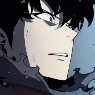 😕 Sung Jin-Woo Solo Leveling Anime, Manga, Solo Leveling, Sung Jin-woo, Personnage, Fantastique, Manhwa telegram sticker