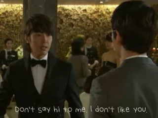 😒 Don't say hi to me. I don't like you. dislike, upset, drama, relationship, conversation telegram sticker