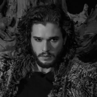 🌪 Jon Snow Game of Thrones Джон Сноу, Игра престолов, Зима близко, Трон, Фэнтези, Персонаж telegram sticker