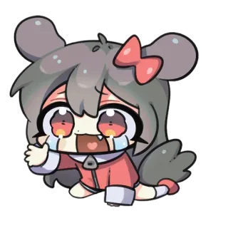 🎀 anime, manga, menangis, imut, chibi, kawaii whatsapp sticker