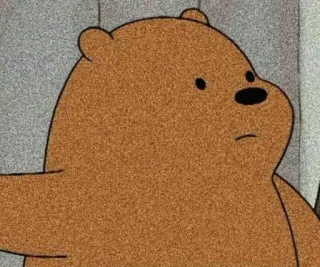 ✨ Grizzly Bear We Bare Bears Dibujo animado, Oso, Grizzly, We Bare Bears, Animal, Lindo, Animado telegram sticker