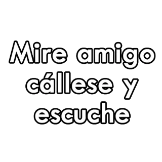 😤 Mire amigo
cállese y
escuche испанский, слушать, тишина, друг telegram sticker
