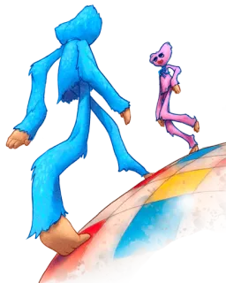 🤠 허기워기, 키시 미시, 파피 플레이타임, 괴물, 만화 whatsapp sticker