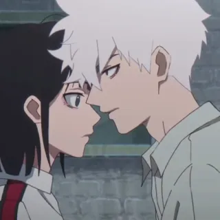 ⌚️ Anime, Casal, Amor, Romance, Afeição, Desenho animado telegram sticker