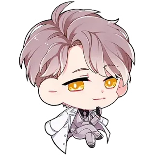 😏 Chibi, Anime, Mangá, Fofo, Desenho animado, Ilustração, Personagem whatsapp sticker