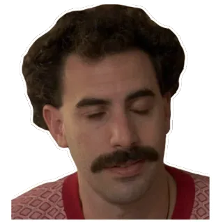 😋 Borat borat, komedi, sacha baron cohen, karakter, film telegram sticker