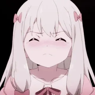 💗 Animé, Fille, Mignon, Rose, Rougir, Dessin animé, Manga telegram sticker