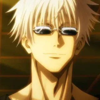 🥡 Gojo Satoru Jujutsu Kaisen anime, gojo satoru, jujutsu kaisen, character, sunglasses telegram sticker