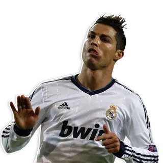 👇 Cristiano Ronaldo football, athlète, sport, célébration, joueur, football whatsapp sticker