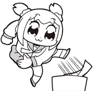 👎 Popuko Pop Team Epic anime, manga, popuko, pop team epic, character telegram sticker