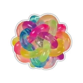 👹 colorato, anelli, astratto, giocattolo, palla, arcobaleno whatsapp sticker
