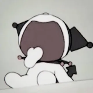 🧦 Kuromi アニメキャラクター, 漫画, かわいい, 紫, サンリオ, クロミ whatsapp sticker