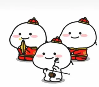 📯 การ์ตูน, ตรุษจีน, น่ารัก, ตัวละคร telegram sticker