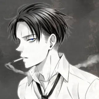 🚬 Anime, Fumar, Cigarrillo, Arte, Manga, Dibujo telegram sticker