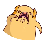 😡 porco, zangado, enojado, ofensivo, gesto telegram sticker