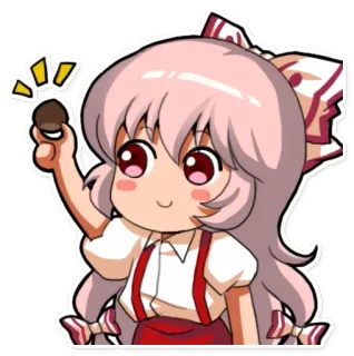 😊 Аниме, Чиби, Милый, Девушка, Кавай, Персонаж, Наклейка telegram sticker