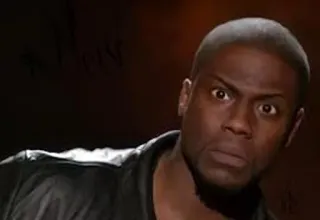 😳 Kevin Hart divertente, scioccato, espressione, comico, kevin hart telegram sticker