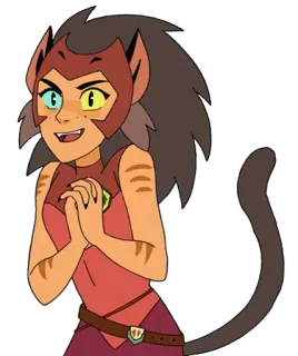 😁 Catra She-Ra and the Princesses of Power cartoon, cat, character, fantasy, animation telegram sticker