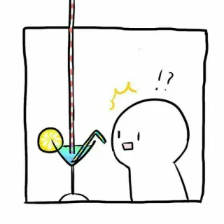 😂 cocktail, bevanda, cartone animato, limone, sorpresa whatsapp sticker