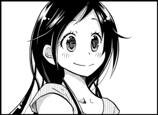 😄 anime, manga, girl, cartoon, illustration, character, portrait telegram sticker