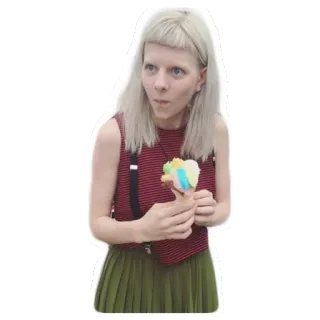 🍦 Aurora musisi, penyanyi, pop, artis whatsapp sticker