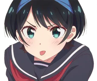 😝 Ruka Sarashina Rent-A-Girlfriend Anime, Gadis, Kartun, Rent a Girlfriend, Ruka Sarashina telegram sticker