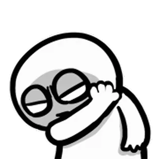 😃 Cartoon, Traurig, Emotion, Figur whatsapp sticker