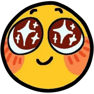 ✨ Эмодзи, Смайлик, Милый, Каваий, Блестящие глаза telegram sticker