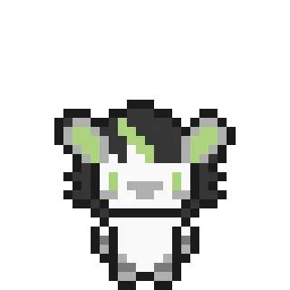 👻 Pixel Art, Tier, Figur, Niedlich, Kawaii telegram sticker