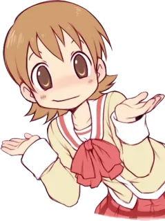 👐 chica anime, confundida, encogiéndose de hombros, linda, kawaii whatsapp sticker