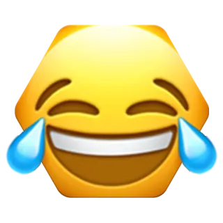 😂 emoji, laughing, crying, face, happy telegram sticker