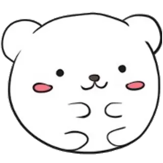 ☺️ bear, cute, animal, kawaii, cartoon telegram sticker