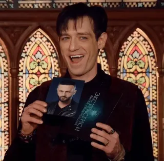 🌟 Vladislav Cherevaty Battle of the Psychics ЭКСТРАСЕНСЫ БИТВА СИЛЬНЕЙШИХ vladislav cherevaty, battle of the psychics, russian tv, psychic, meme, reaction, funny, tv show telegram sticker