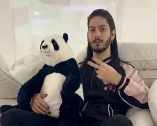 🐼 homme, panda, paix, portrait, intérieur, paix whatsapp sticker