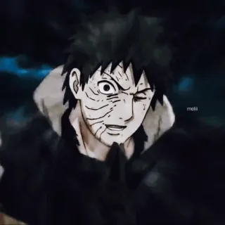 🕷 Obito Uchiha Naruto anime, manga, obito, uchiha, masked, villain telegram sticker