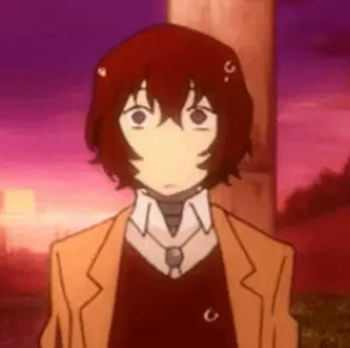 🙁 Osamu Dazai Bungou Stray Dogs Anime, Mangá, Desenho animado, Osamu Dazai, Bungou Stray Dogs telegram sticker