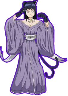 😊 Hinata Hyuga Naruto 애니메이션, 고양이, 카와이, 나루토, 히나타, 휴우가 히나타 telegram sticker