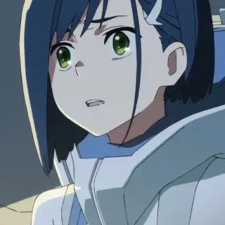 🍓 Ichigo Darling in the Franxx Anime, Personnage, Ichigo, Darling in the Franxx, Fille telegram sticker