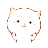 🤔 gato, pegatina, dedo corazón, gesto obsceno, ofensivo, animal, dibujo animado telegram sticker