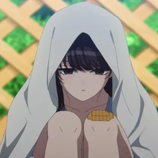 ☁️ Komi Shouko Komi Can't Communicate Anime, Komi Can't Communicate, Bonito, Garota, Bandagem, Shouko Komi, Triste, Banho telegram sticker