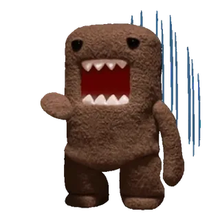 💬 Domo 도모, 도모군, 몬스터, 갈색, 마스코트, 귀여운 telegram sticker