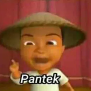🖕 Pantek Мультфильм, Ребенок, Указывает, Малайзия, Индонезия telegram sticker