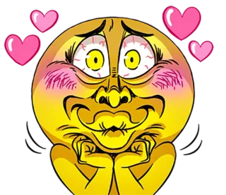 ❤ emoji, trái tim, tình yêu, biểu cảm, đỏ mặt, biểu tượng cảm xúc telegram sticker