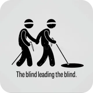 😎 The blind leading the blind. telegram sticker