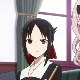 😑 Kaguya Shinomiya Kaguya-sama: Love Is War Аниме, Кагуя-сама, Любовь это война, Мультфильм, Женский, Персонаж telegram sticker