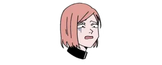 ✨ Nobara Kugisaki Jujutsu Kaisen Anime, weinen, traurig, emotional, Nobara, Kugisaki telegram sticker