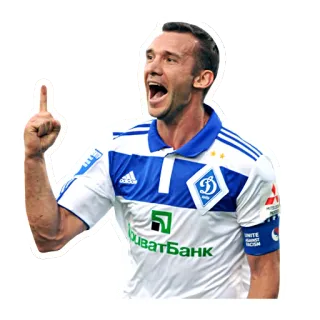 ☝ football, athlete, soccer, sport, dynamo kiev, player telegram sticker