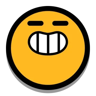 😁 emoji, yellow, smiling, face telegram sticker