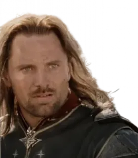 😦 Aragorn Lord of the Rings Aragorn, Lord of the Rings, Viggo Mortensen, fantasy telegram sticker