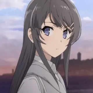🪁 Anime, Fille, Mignon, Portrait, Illustration telegram sticker